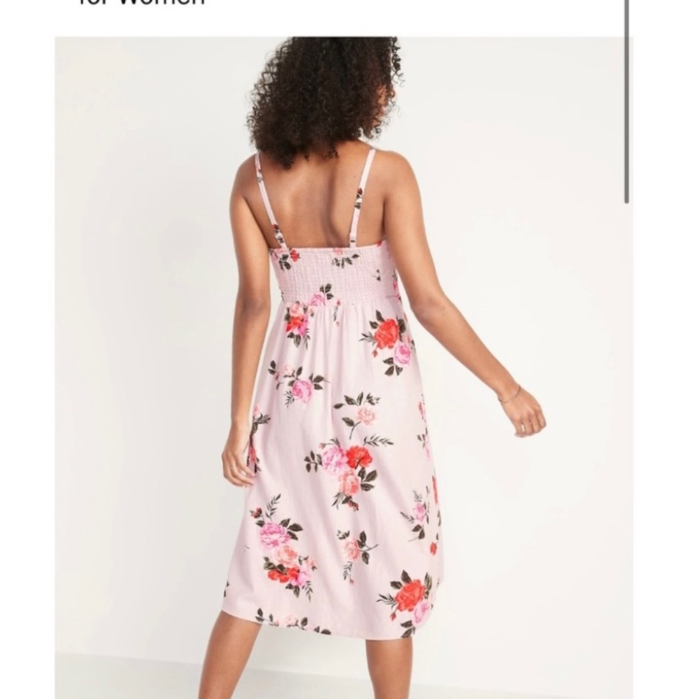 🌸 Pretty floral linen-blend cami dress with pockets - Picture 5 of 5